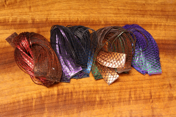 Bright and shiny Senyo's Fusion Foil Legs for adding attractive color to fly tying